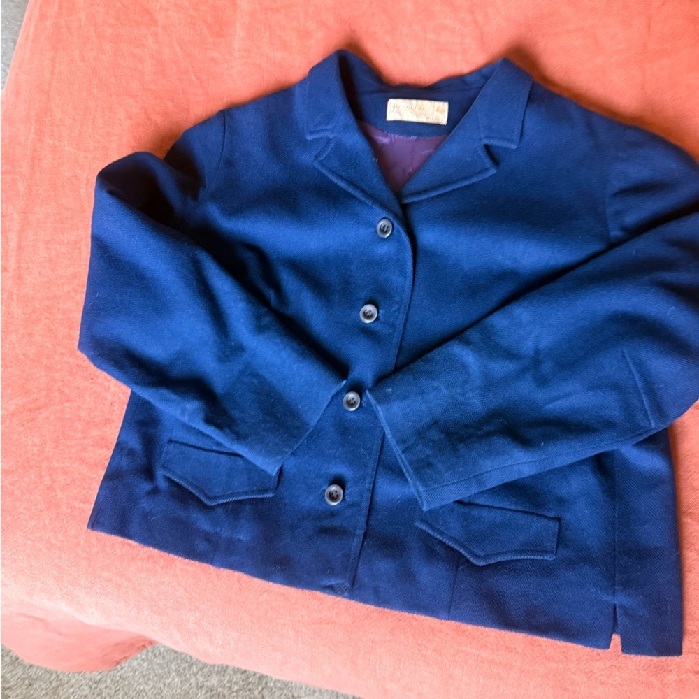 Pendleton Blue Blazer Wool Blend Jacket - image 2